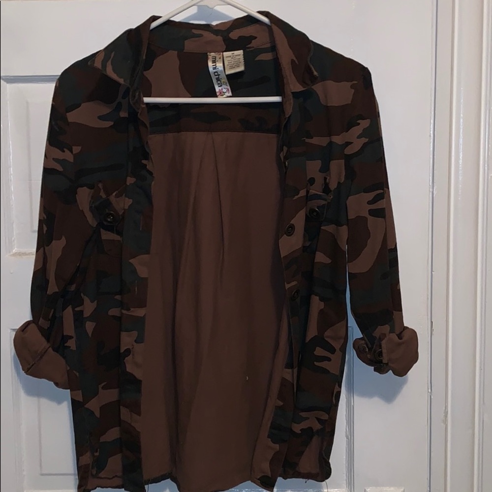 Army print shirt